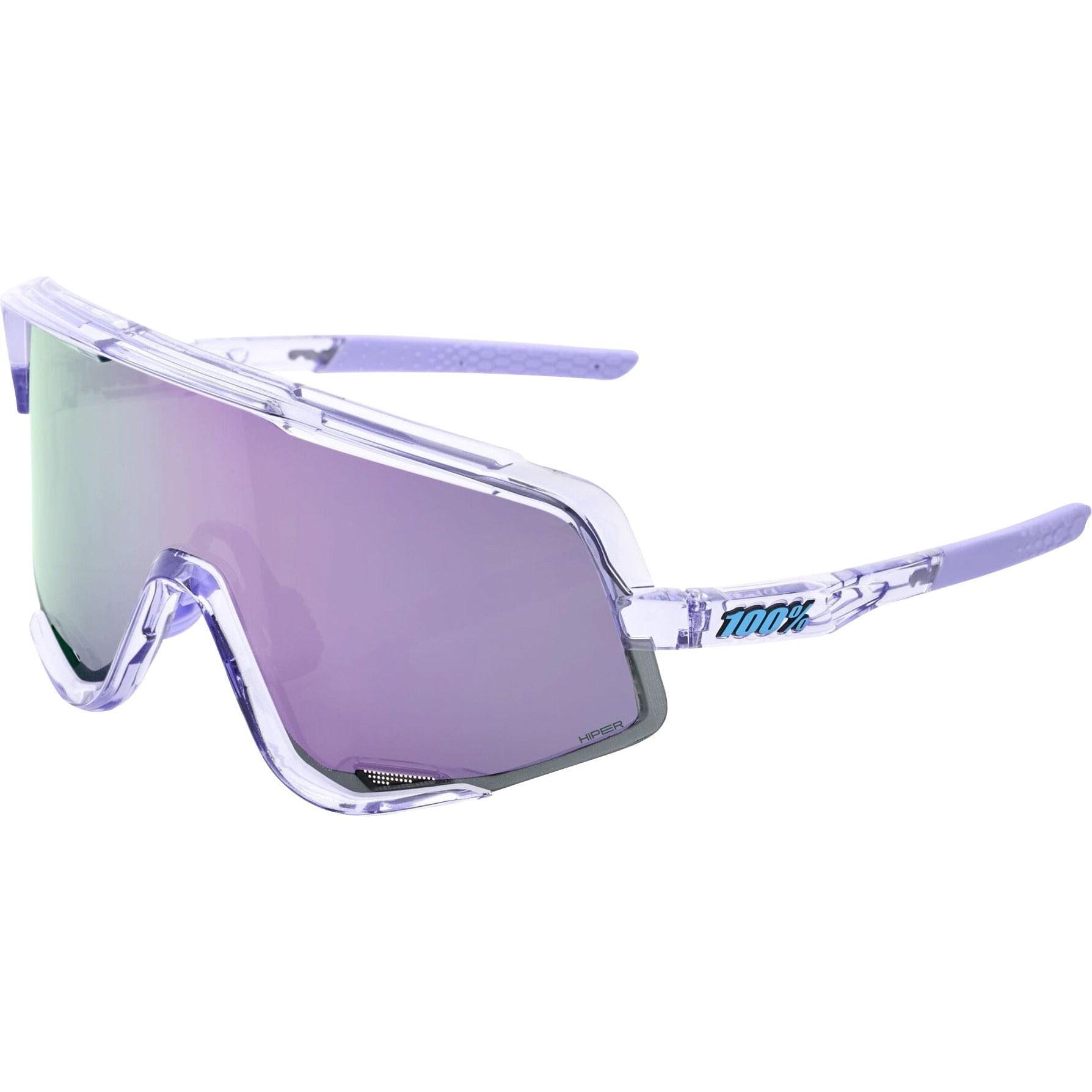 100% Glendale Sunglasses With HiPER Lavender Mirror Lens