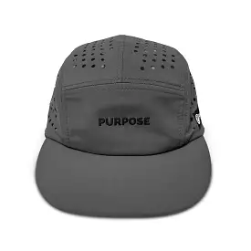 5-Panel Camper Cycling and Running Cap Grey