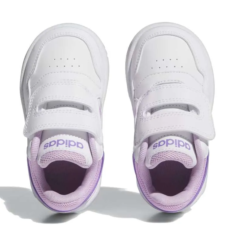 adidas Hoops 3.0 CF Infants Shoes – Cloud White / Bliss Lilac / Violet Fusion