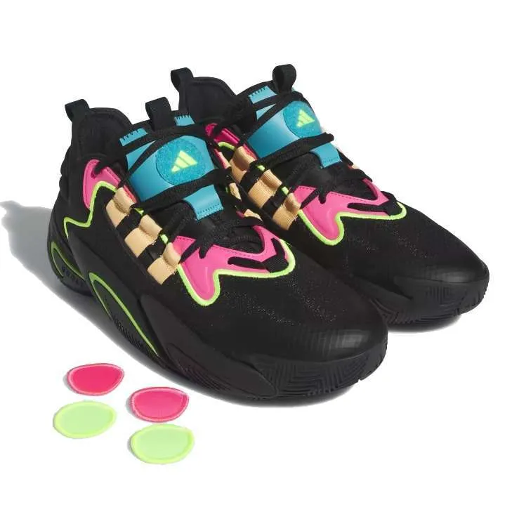 adidas Men’s BYW Select Basketball Shoes – Core Black / Acid Orange / Lucid Pink