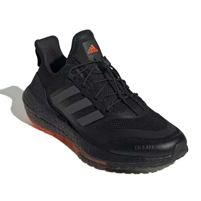 adidas Men’s Ultraboost 22 Cold Ready Running Shoes – Core Black / Carbon / Impact Orange