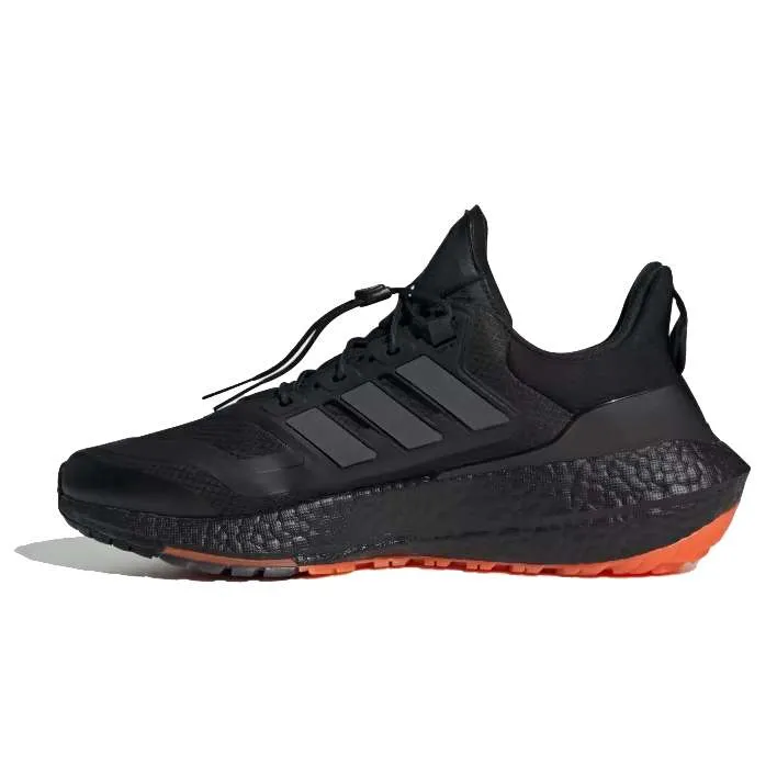 adidas Men’s Ultraboost 22 Cold Ready Running Shoes – Core Black / Carbon / Impact Orange