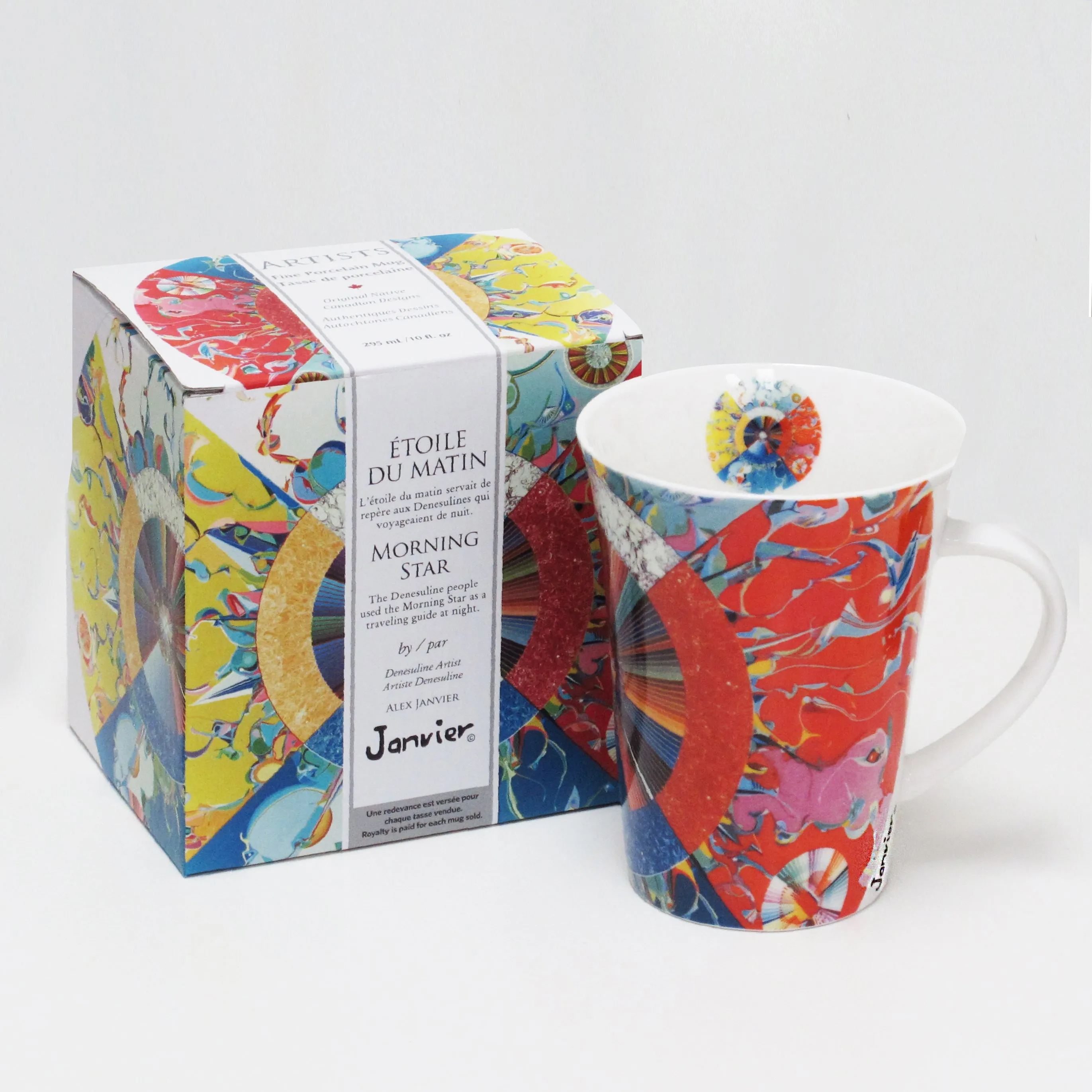 Alex Janvier Morning Star Porcelain Mug