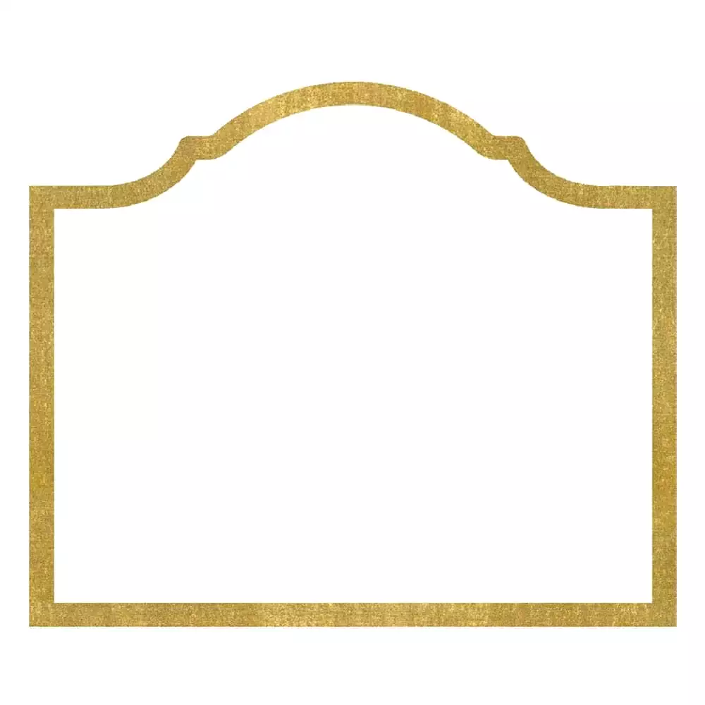 Arch Die-Cut Place Cards in Gold Foil - 8 Per Package