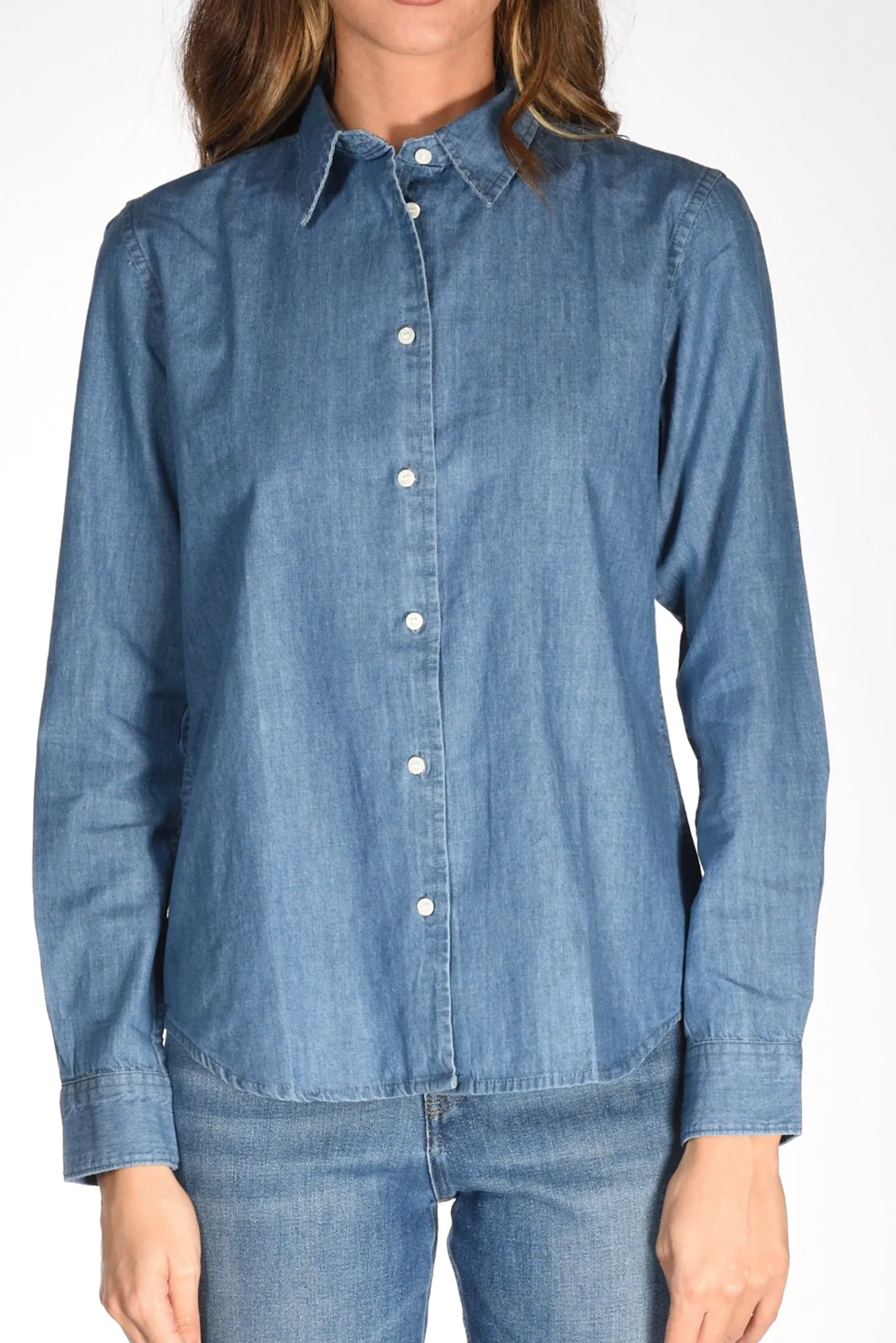 Aspesi Camicia Denim Blu Jeans Donna