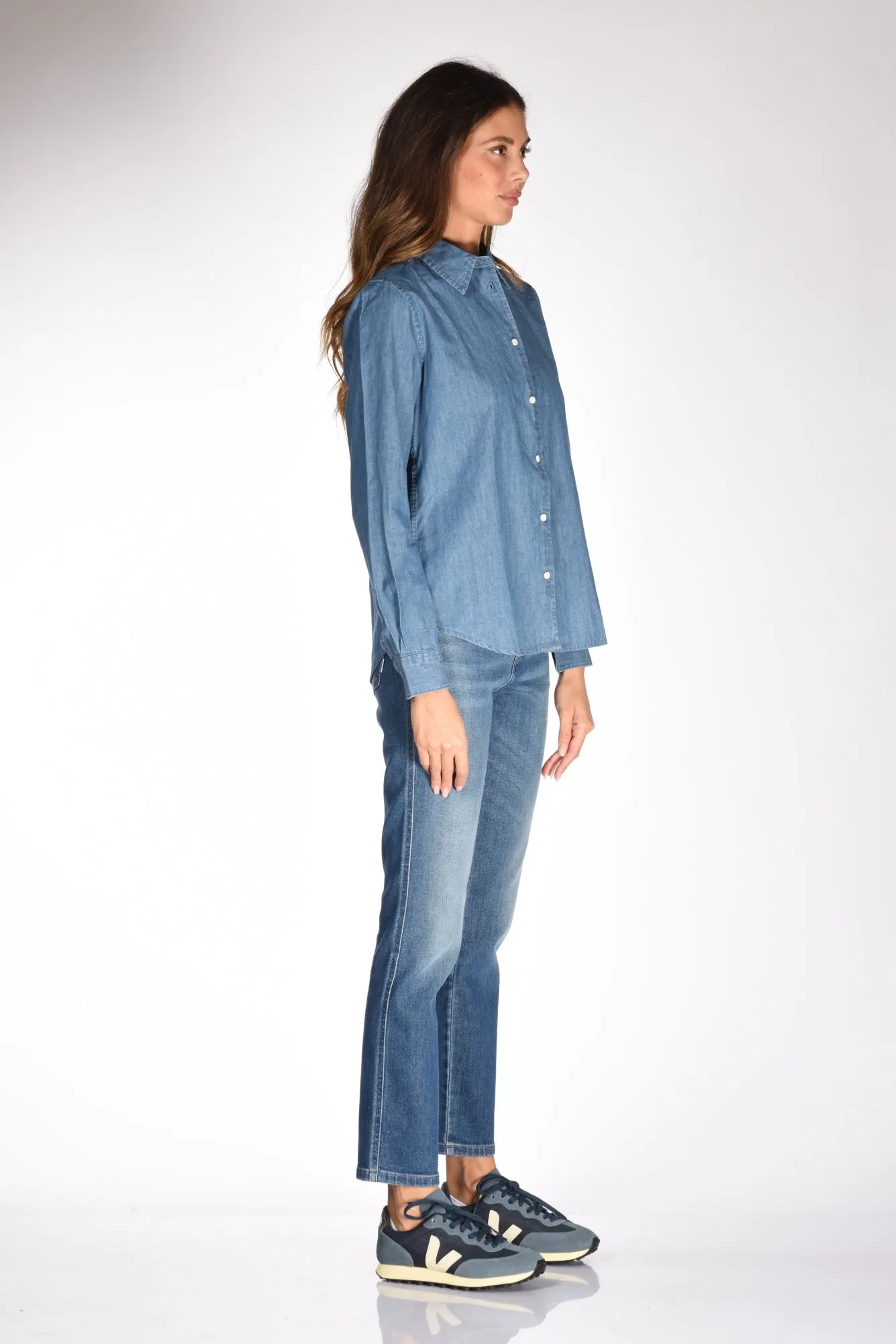 Aspesi Camicia Denim Blu Jeans Donna