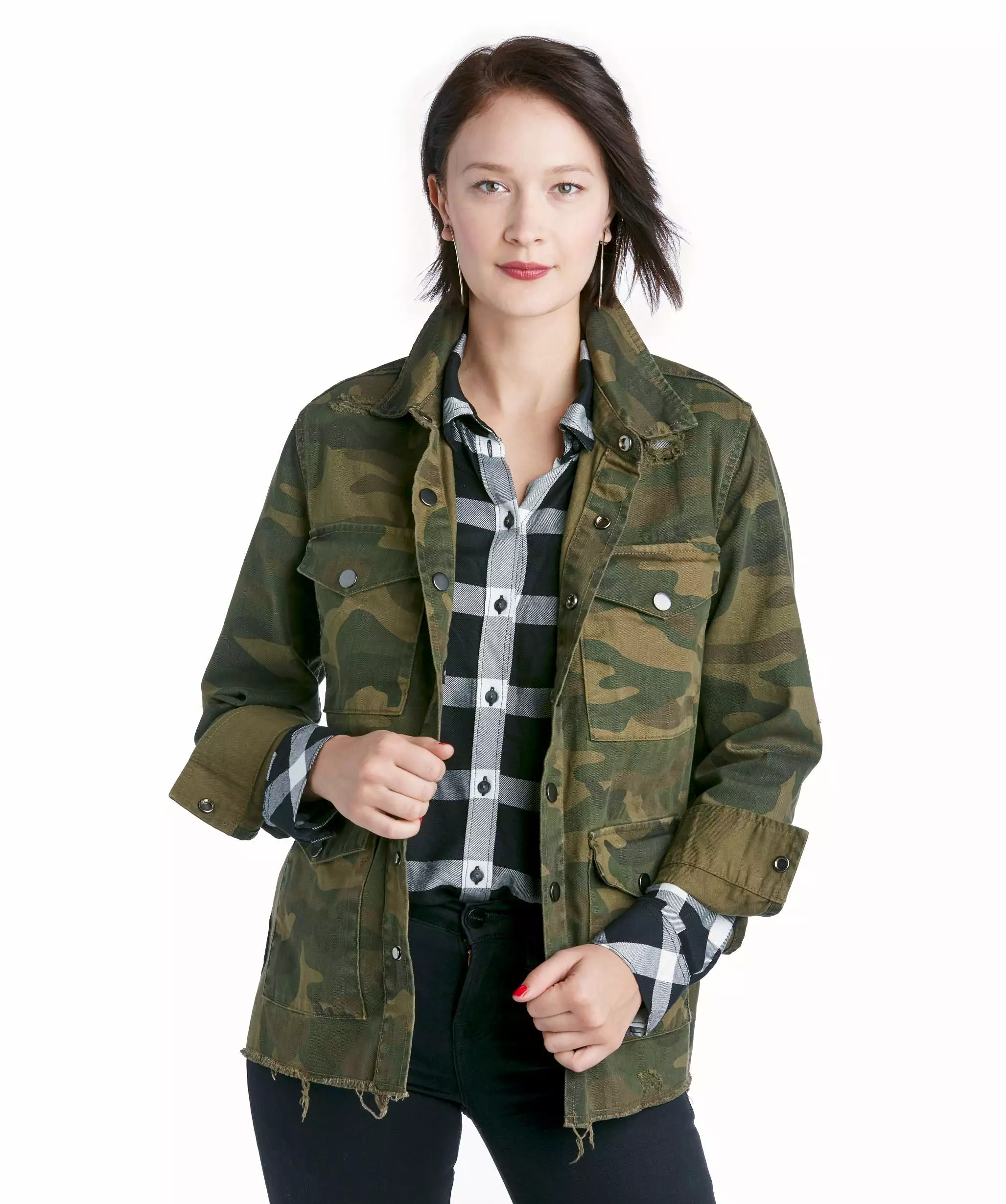 Blank NYC Army Brat Shirt Jacket