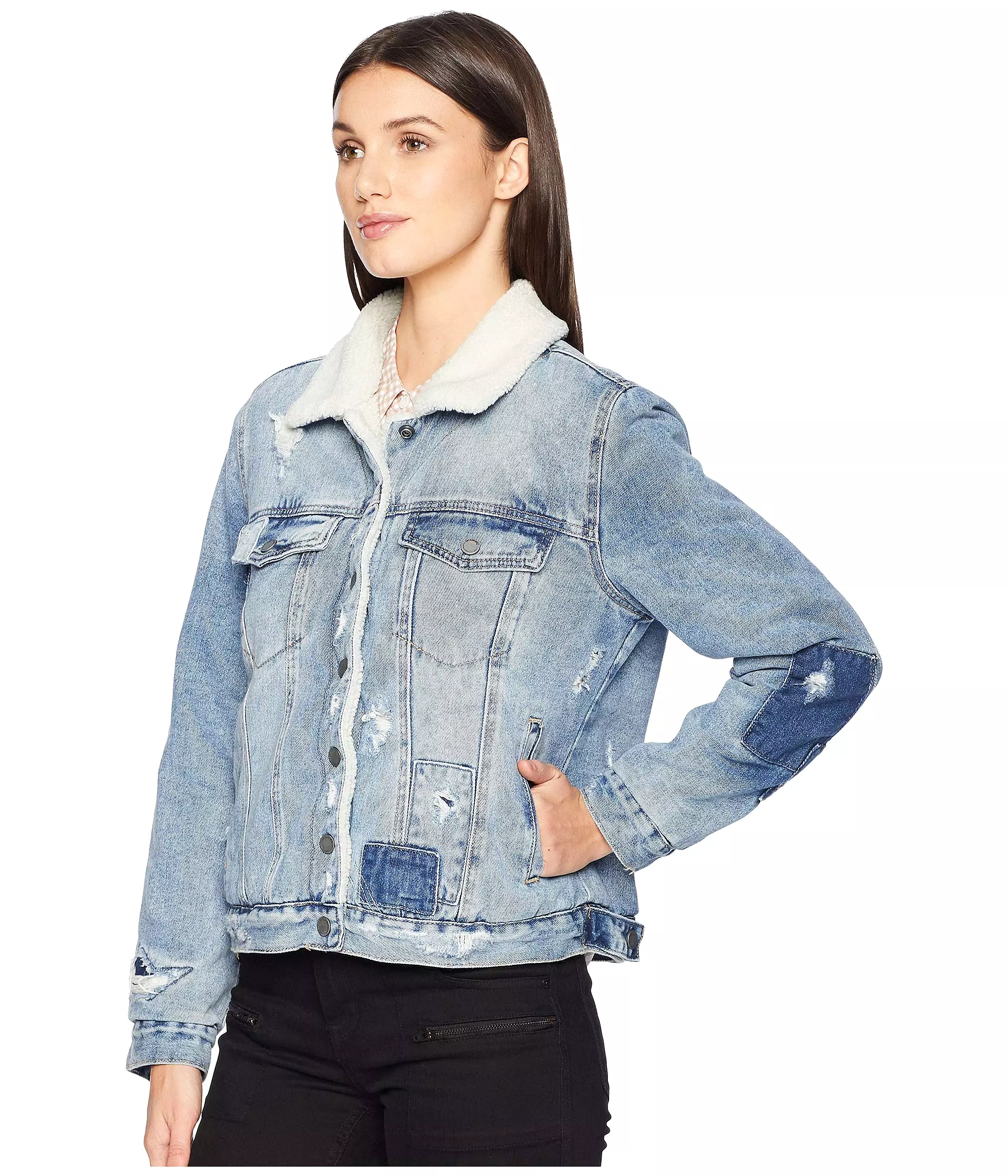 Blank NYC Denim and Sherpa Trucker Jacket