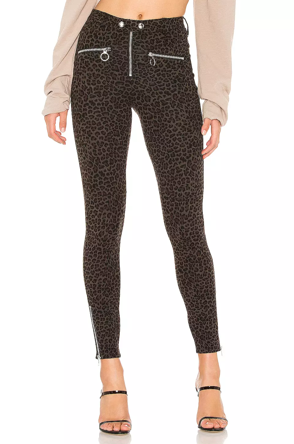 Blank NYC Moto Skinny Pant Leopard