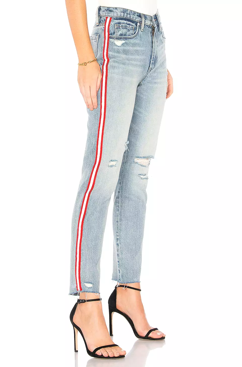 Blank NYC Now or Never Stripe High Rise Jeans