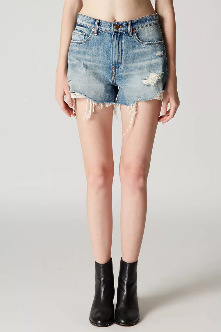 Blank NYC Panic Prevention High Rise Jean Shorts