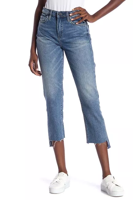 Blank NYC Stagger Hem Straight Leg Jeans Cinderella Story