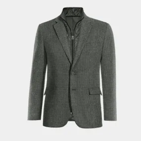  Blazer gris oscuro de tweed pata de gallo edición limitada