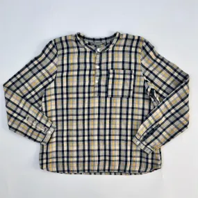 Bonpoint Collarless Check Brushed Cotton Shirt: 10 Years