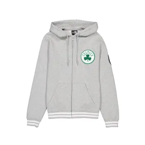 Boston Celtics Gray Logo Select Full-Zip Hoodie