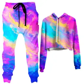 Cloudopia Crop Hoodie and Joggers Combo