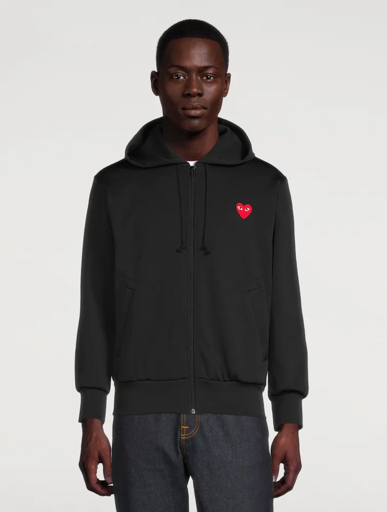 COMME DES GARÇONS PLAY Heart Zip-Up Hoodie