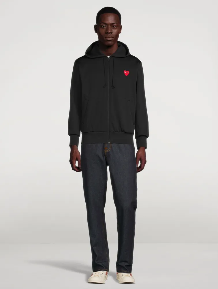 COMME DES GARÇONS PLAY Heart Zip-Up Hoodie