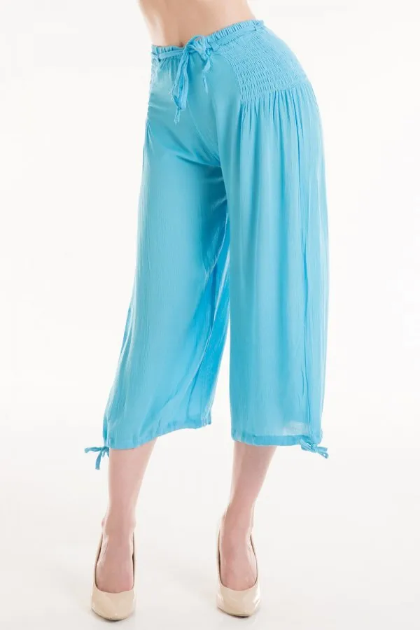 Connection 18 Long Smocking Side Linen pants