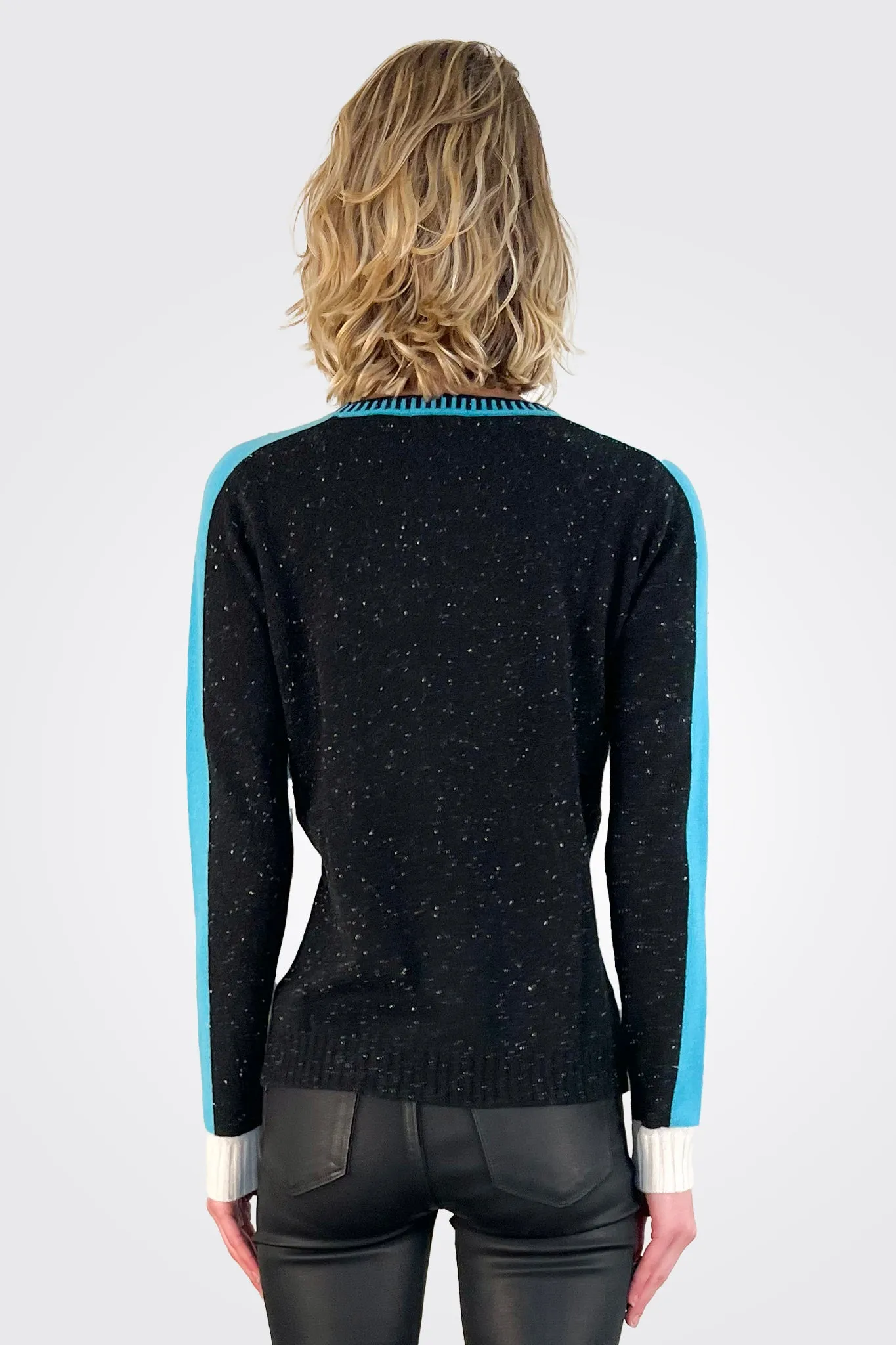 Crew Neck Sweater - Turquoise