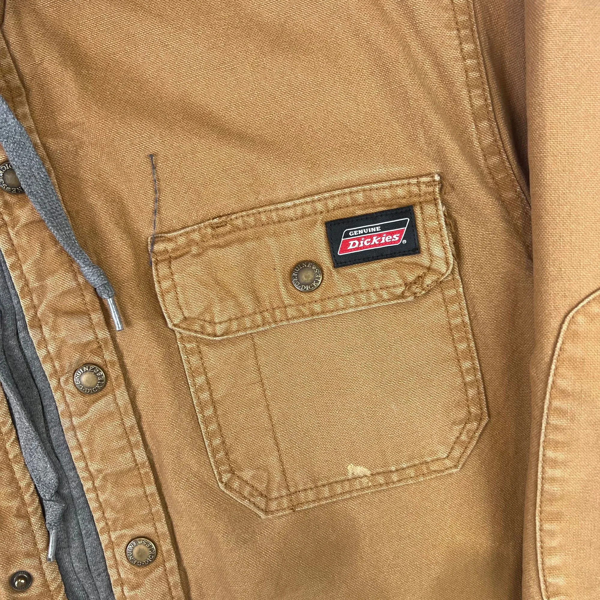 Dickies Hooded Workwear Jacket Brown