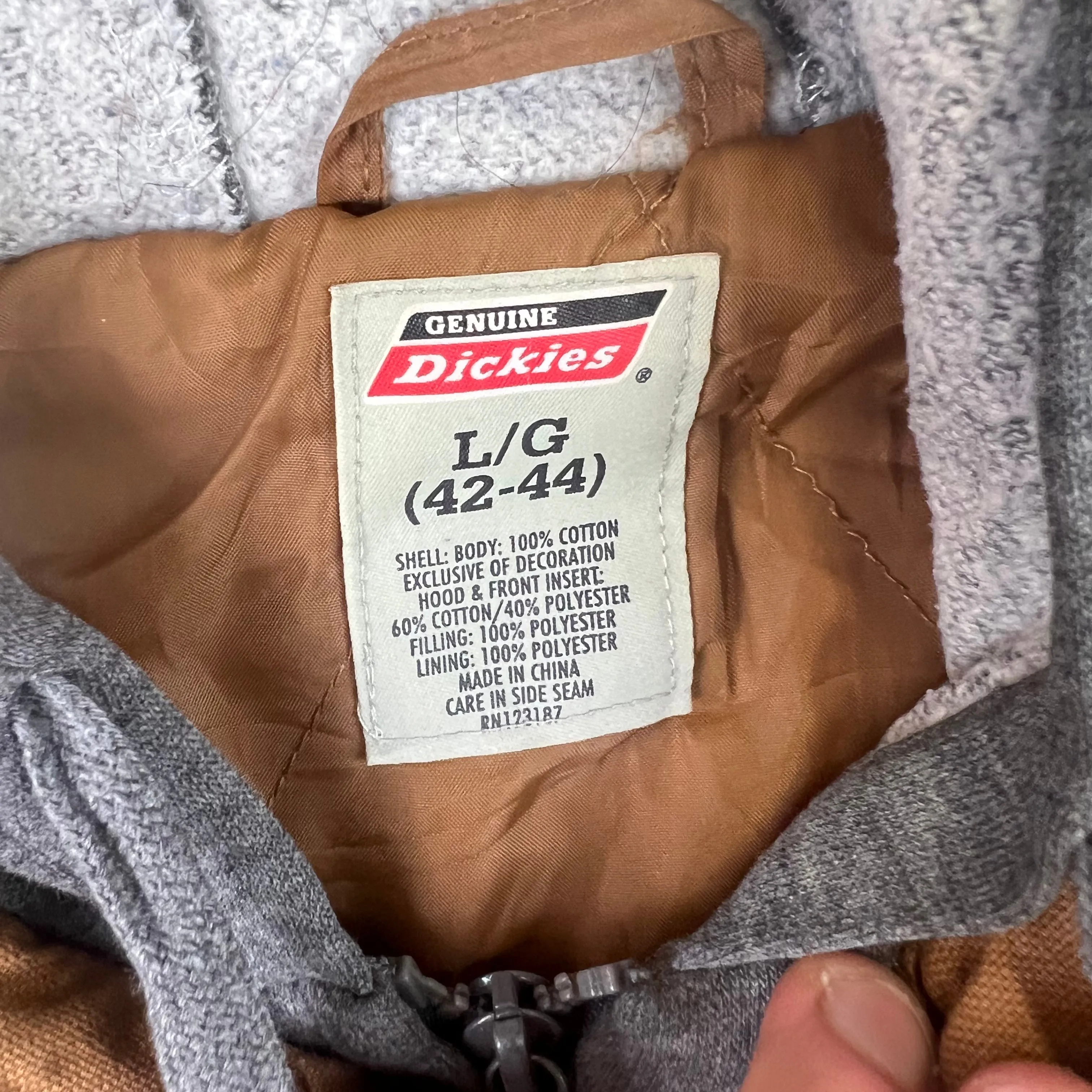 Dickies Hooded Workwear Jacket Brown