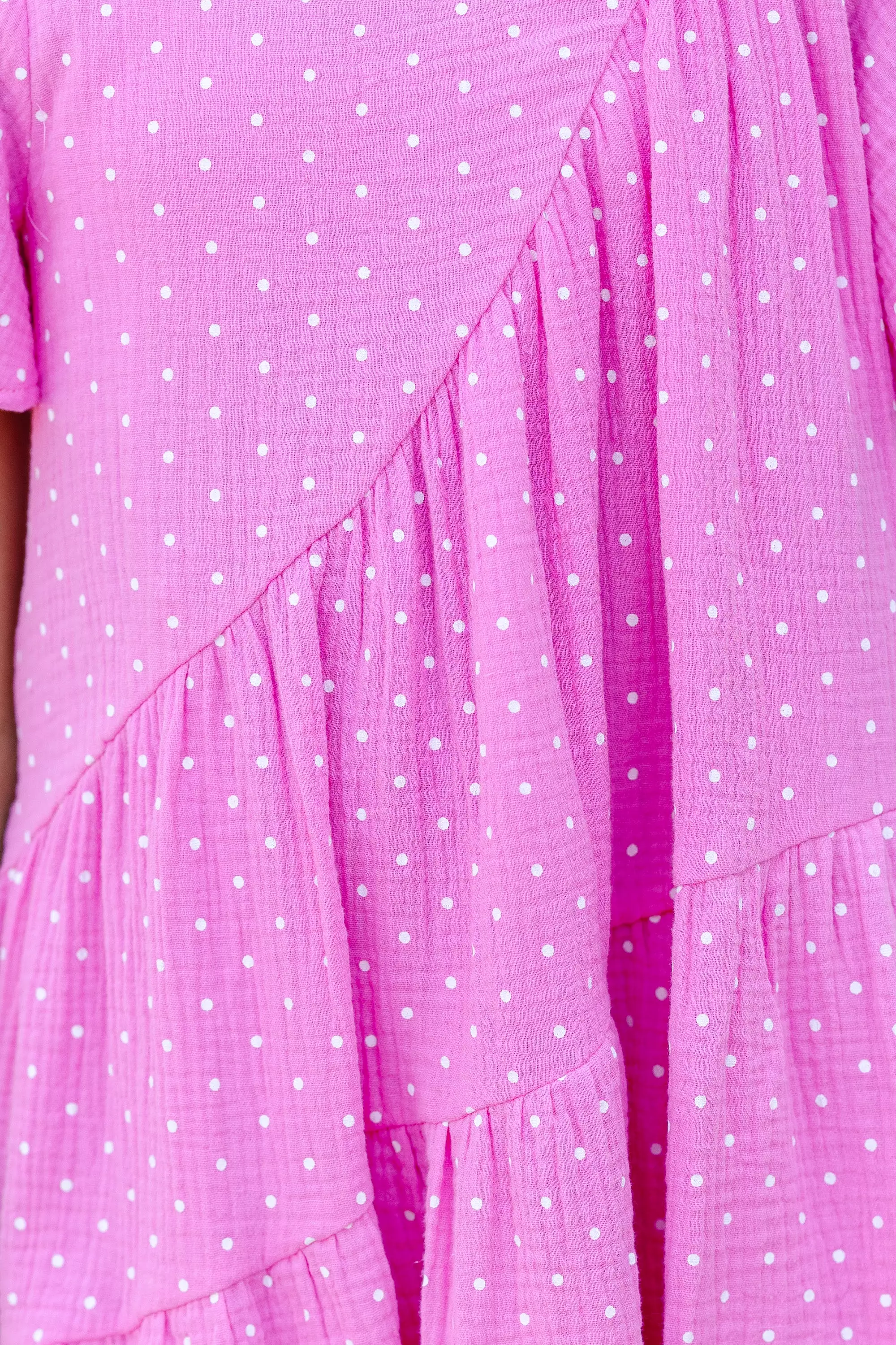 Girls: Just Too Sweet Pink Polka Dot Dress