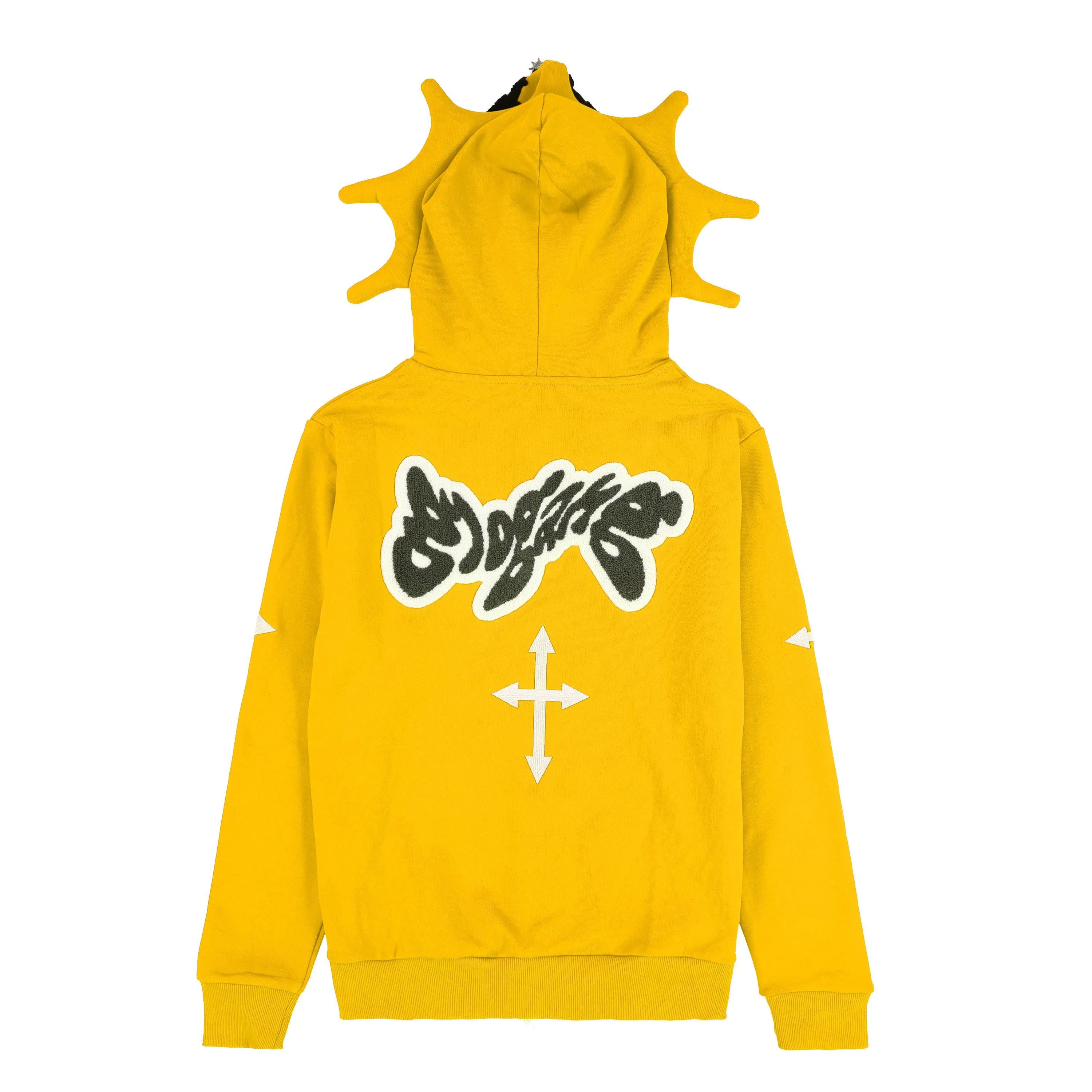 Glo Man Full Zip Hoodie (Yellow)