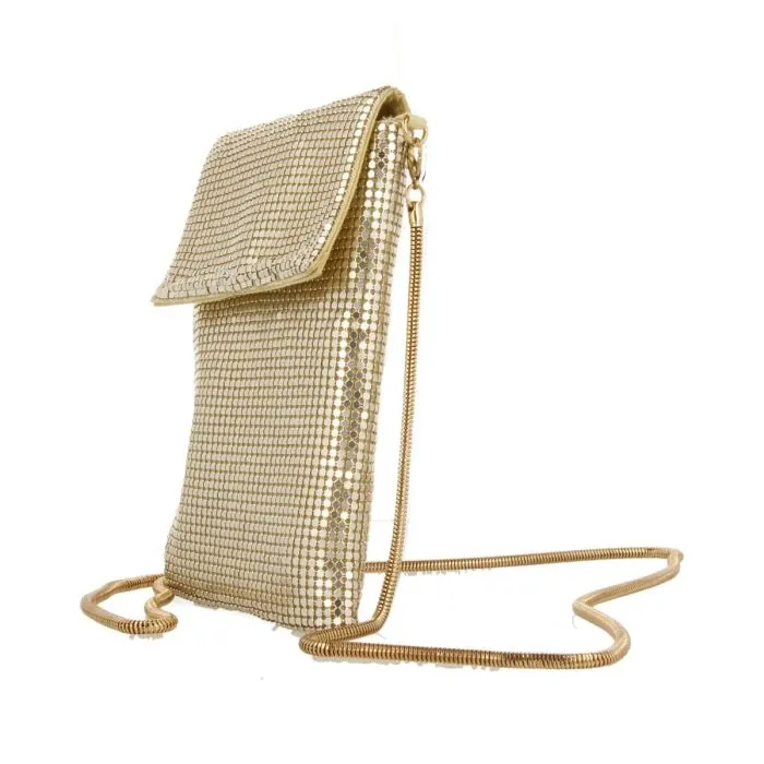 GOLDEN MINI MESH METALLIC BAG SEILLANS