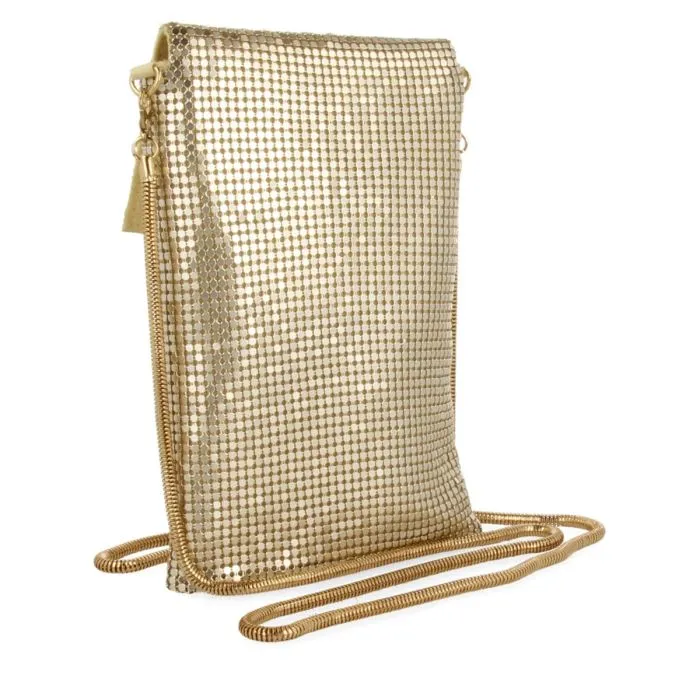 GOLDEN MINI MESH METALLIC BAG SEILLANS