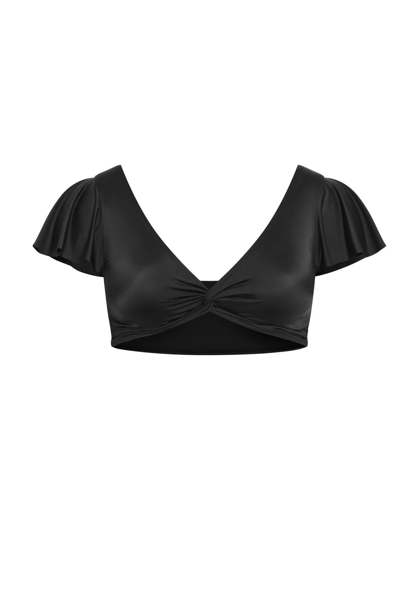 Ingrid Cap Sleeve Top - black