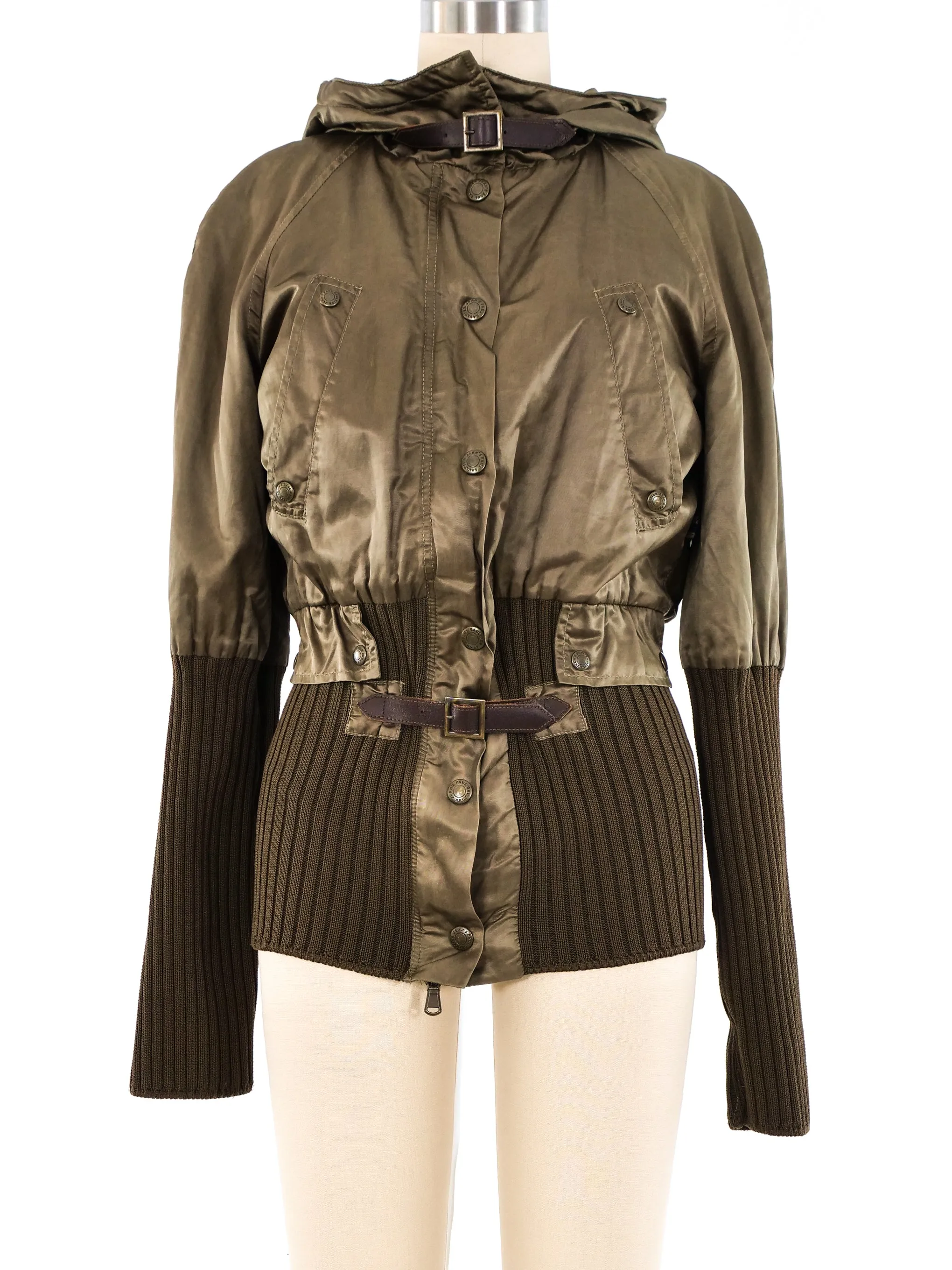 Jean Paul Gaultier Cropped Utility Bomber Jacket