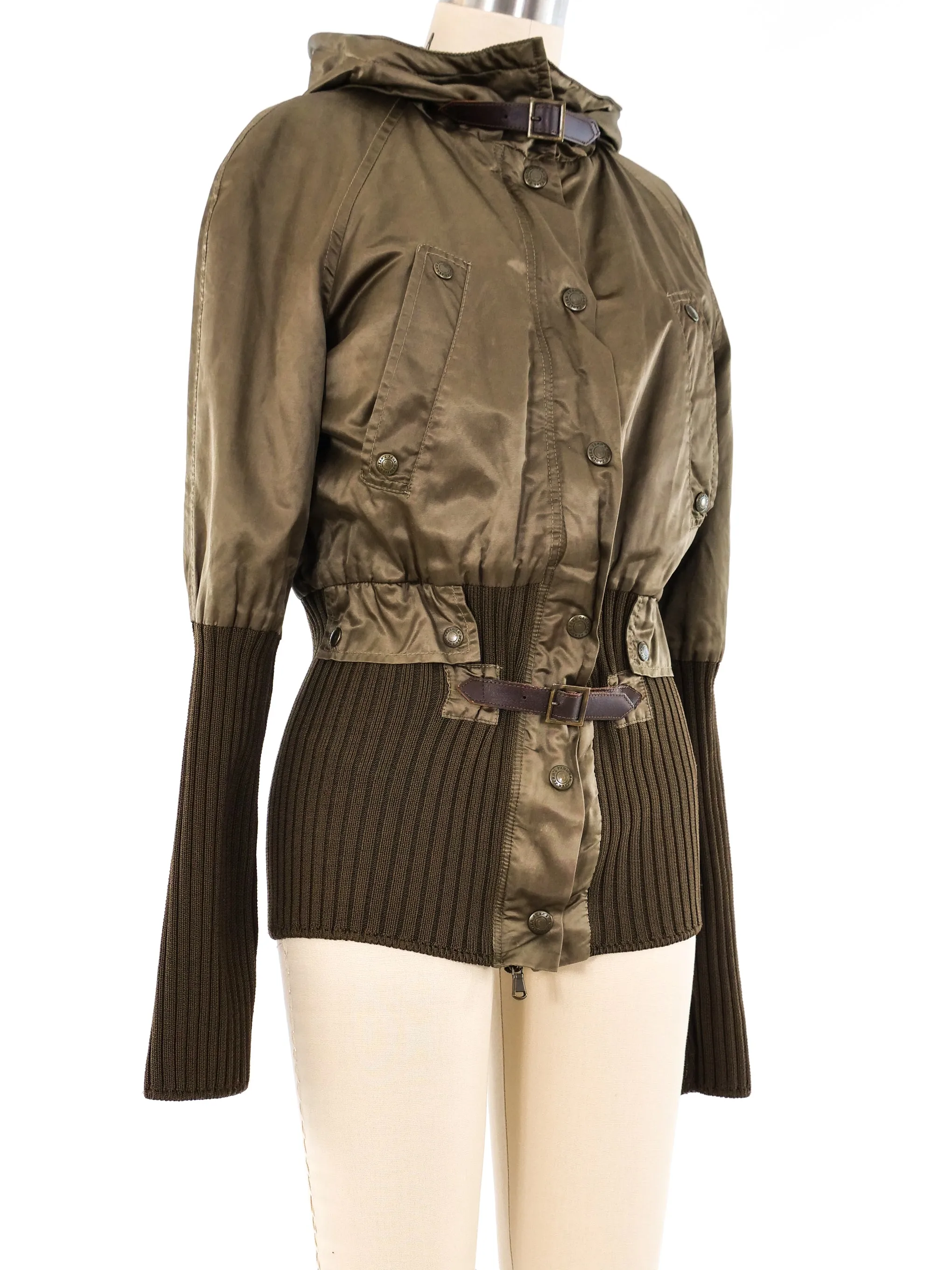 Jean Paul Gaultier Cropped Utility Bomber Jacket