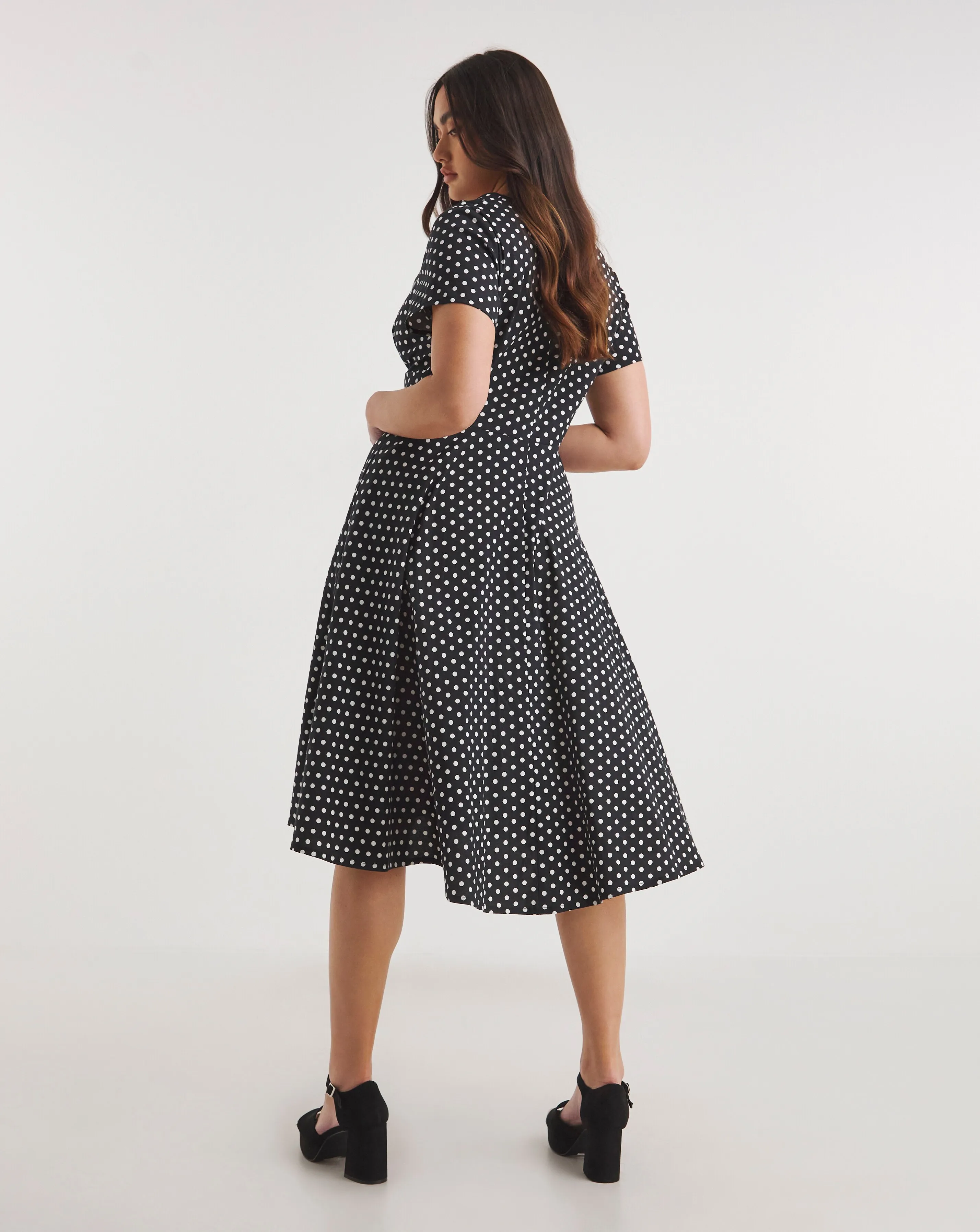 Joe Browns The Peggy Polka Dot Midi Dress | Simply Be