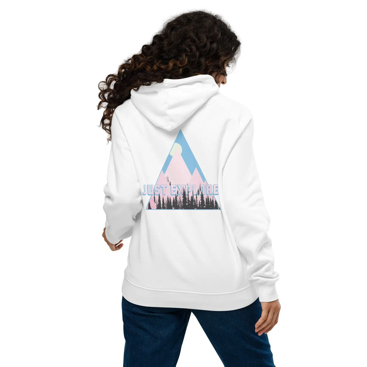 Just Explore. Seeker Organic Cotton Raglan Hoodie