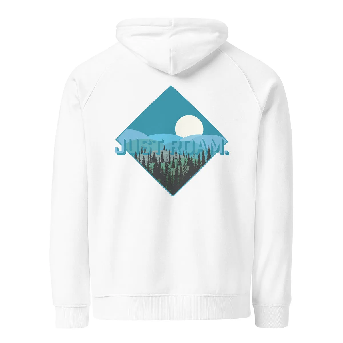 Just Roam. Seeker Organic Cotton Raglan Hoodie