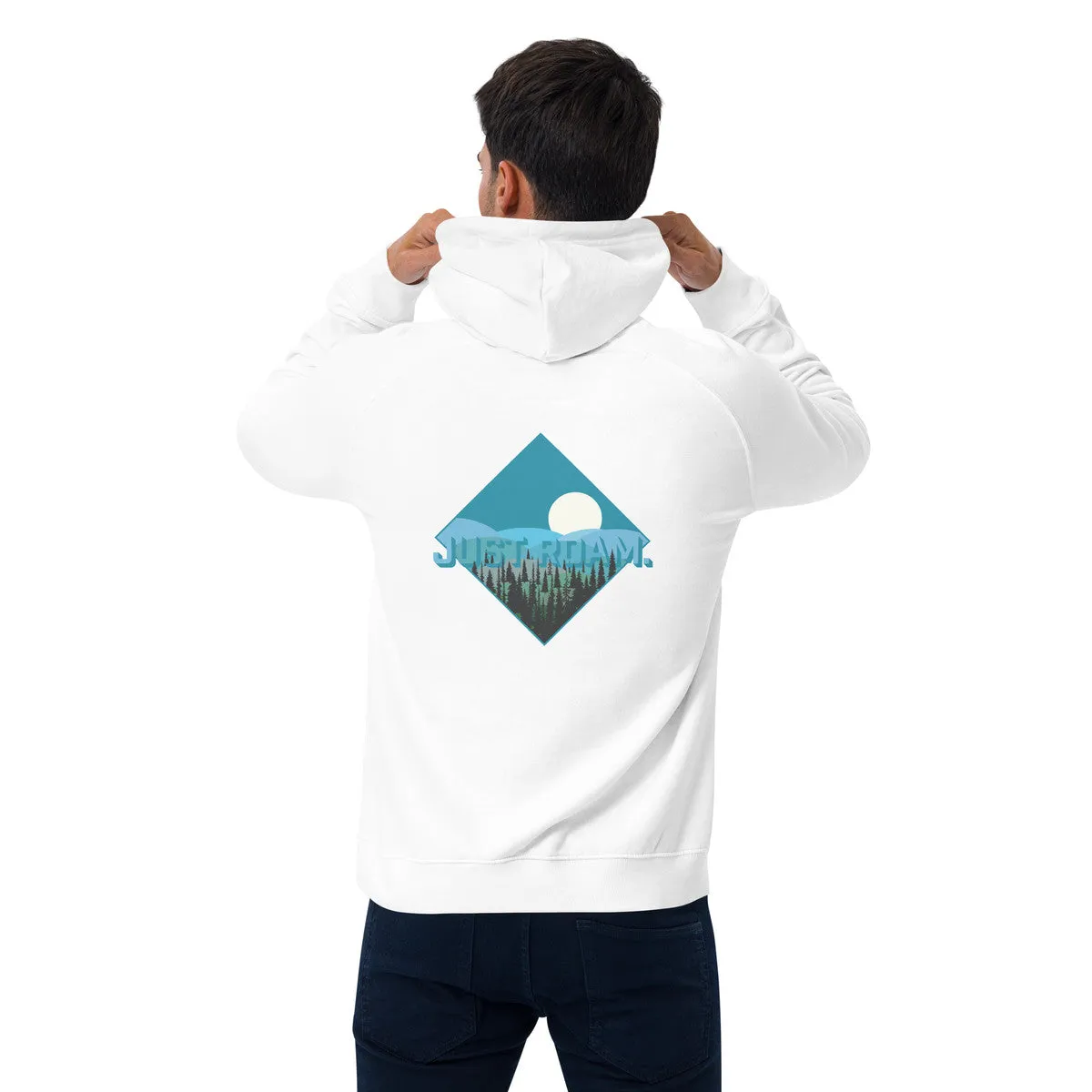 Just Roam. Seeker Organic Cotton Raglan Hoodie