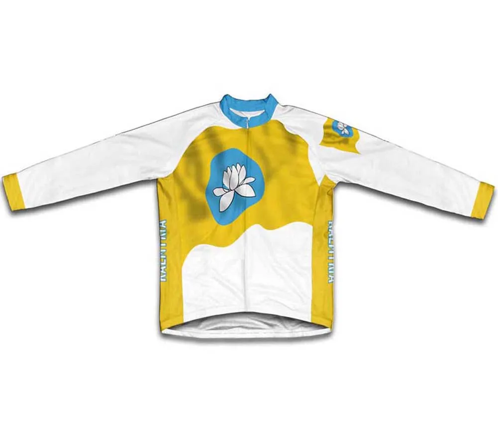 Kalmykia Flag Cycling Jersey for Men and Women