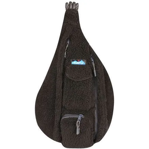 Kavu Rope Fleece Sling Bag – Jet Black