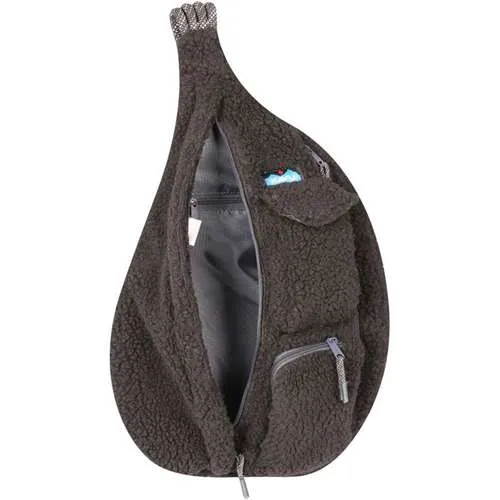 Kavu Rope Fleece Sling Bag – Jet Black