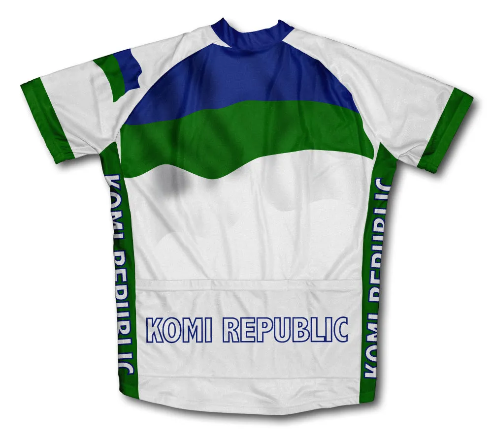 Komi Republic Flag Cycling Jersey for Men and Women