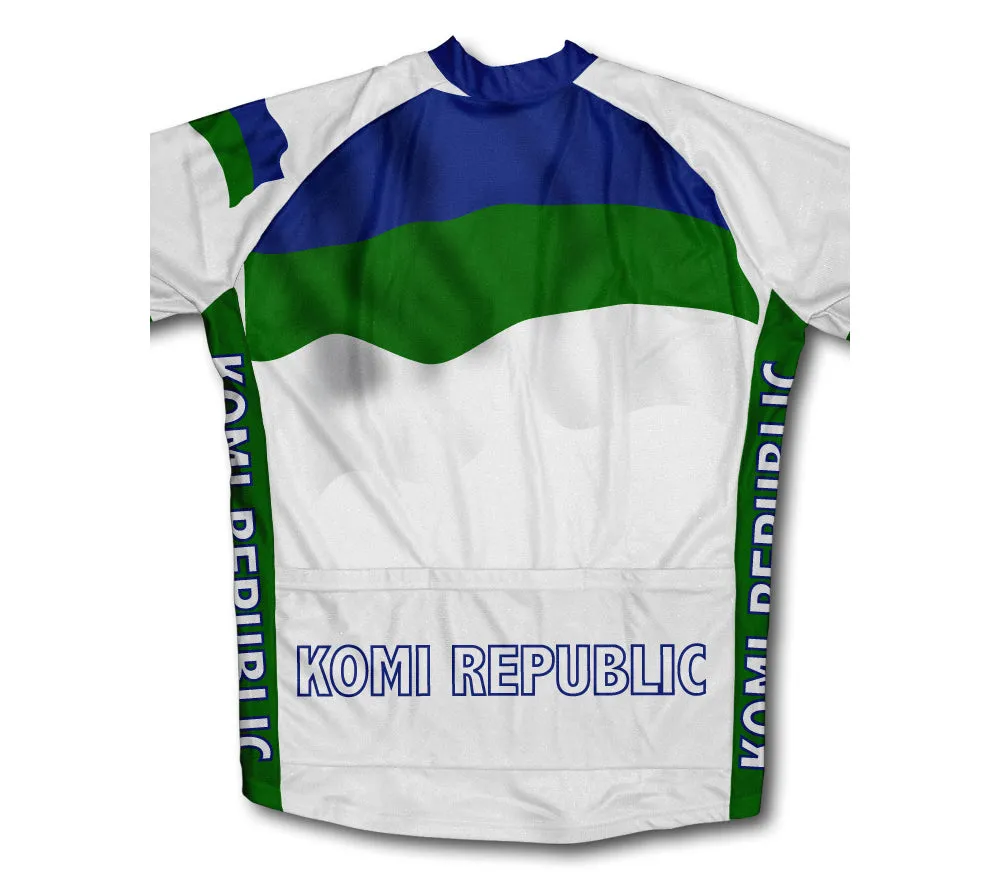 Komi Republic Flag Cycling Jersey for Men and Women