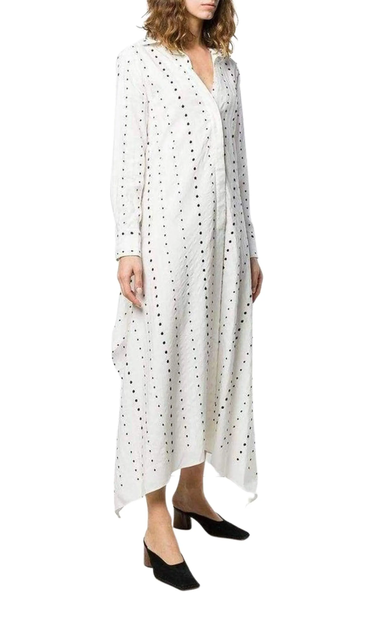 La Djellaba Dot Maxi Dress