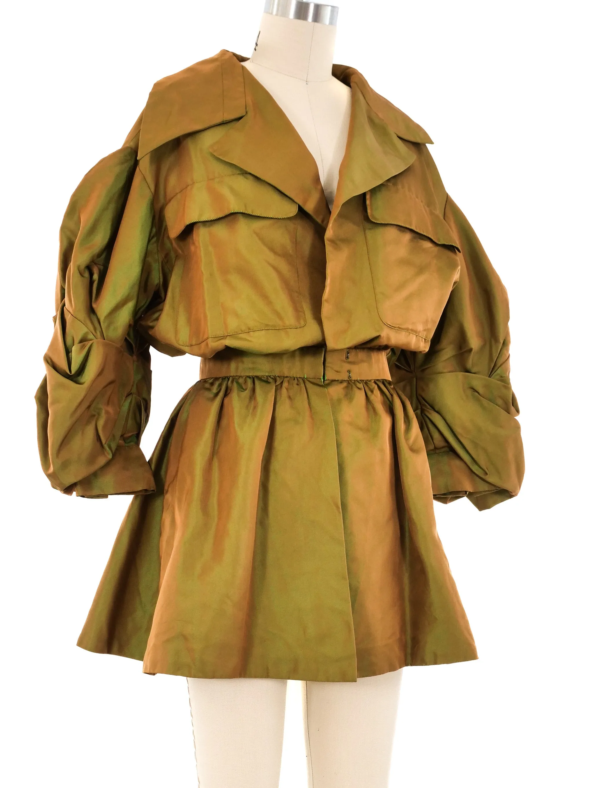 Lanvin Couture Iridescent Puff Sleeve Jacket