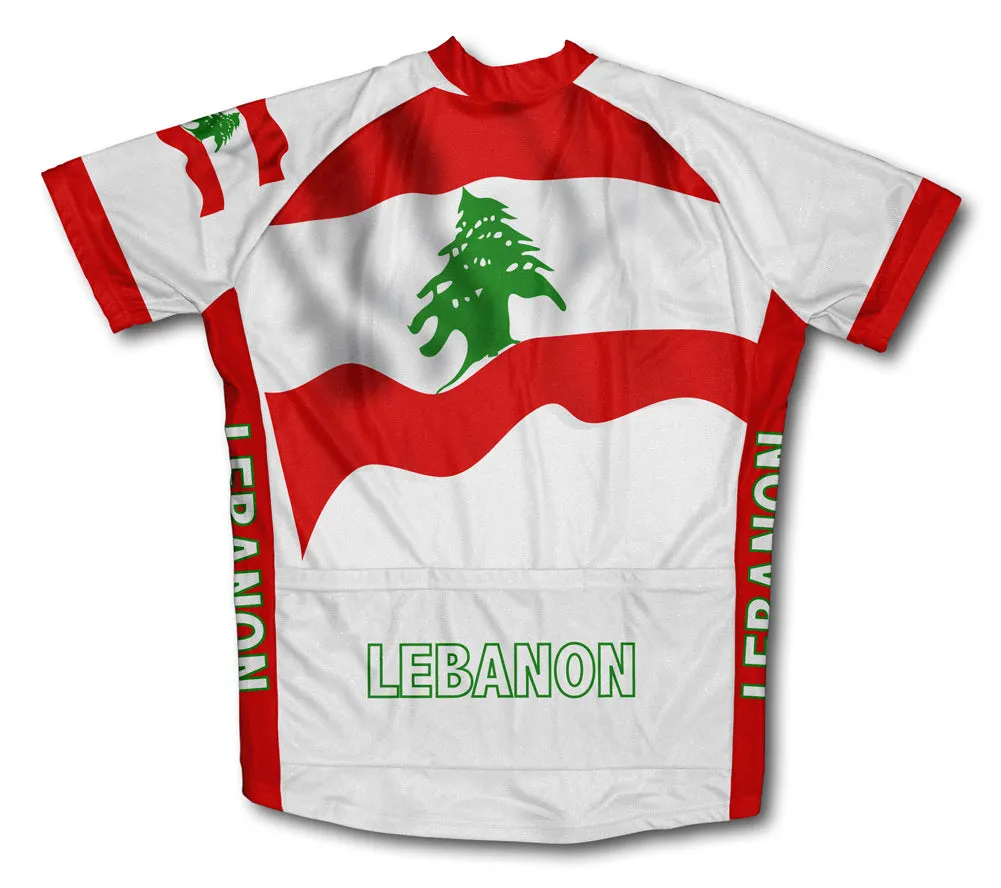 Lebanon Flag Cycling Jersey for Men and Women