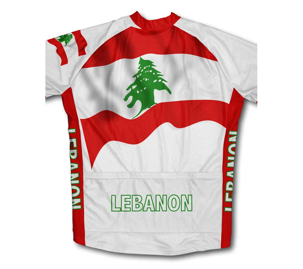 Lebanon Flag Cycling Jersey for Men and Women