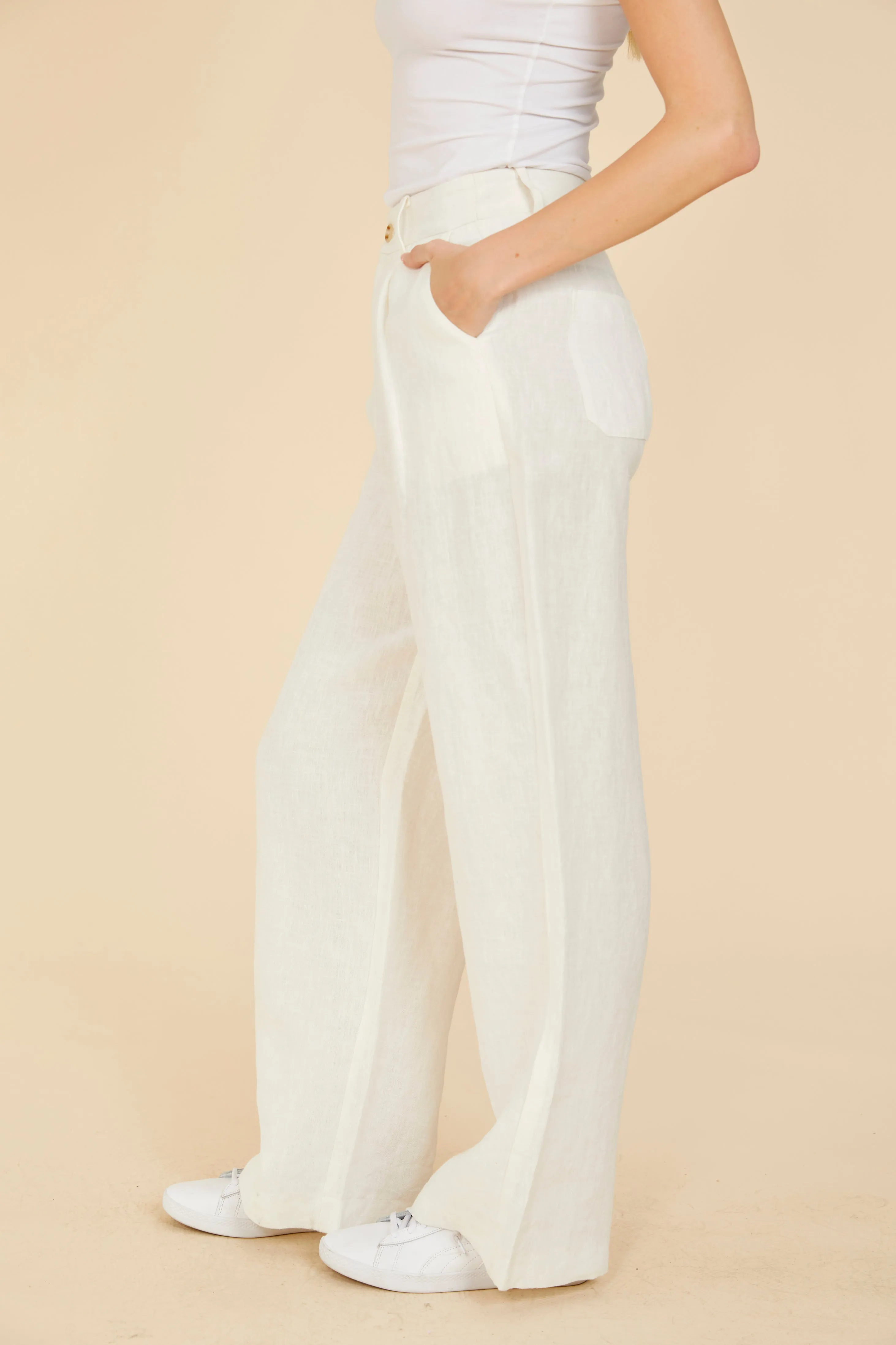 Linen Wide Leg Pants