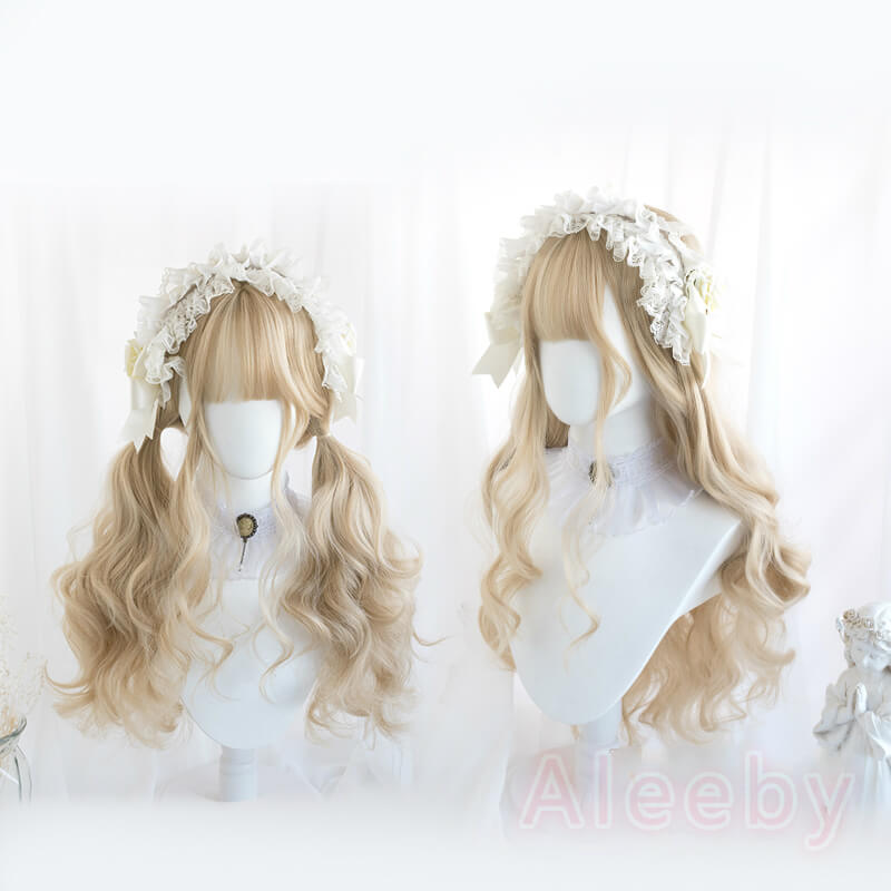 LOLITA ''MIDSUMMER'' CREAM BLONDE LONG CURLY WIG BY02222