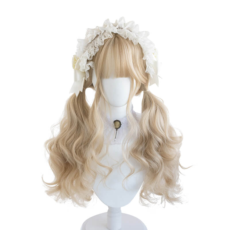 LOLITA ''MIDSUMMER'' CREAM BLONDE LONG CURLY WIG BY02222