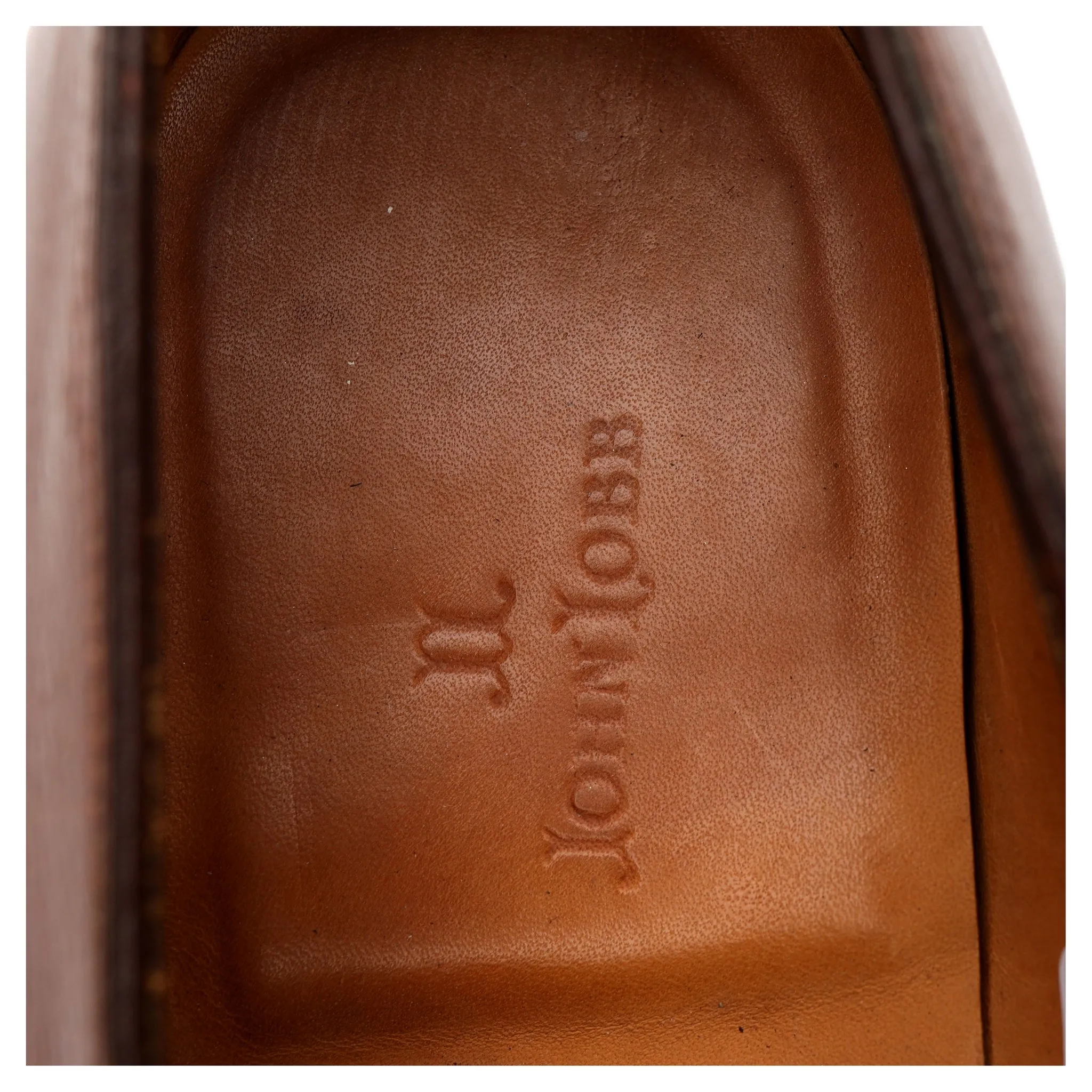 'Lopez' Tan Brown Leather Loafers UK 7 E